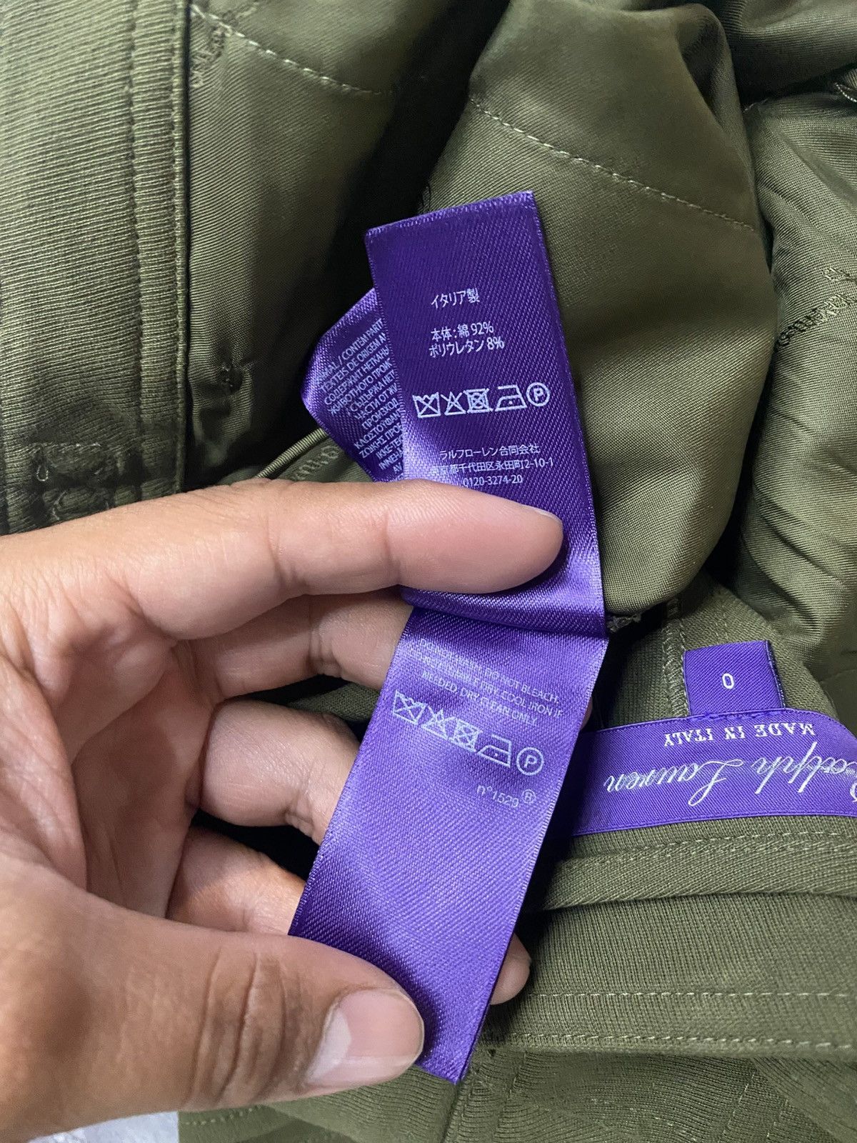 Ralph Lauren Purple Label RALPH LAUREN PURPLE LABEL TWILL CARGO PANTS Size 25" / US 0 / IT 36 - 17 Thumbnail