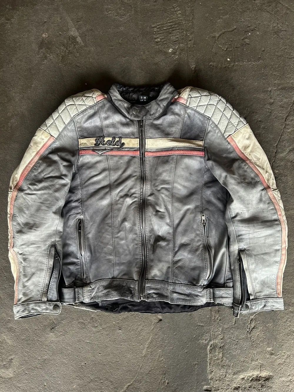 Hysteric Glamour VINTAGE MARLBORO FERRARI STYLE WASHED RACING LEATHER JACKET Size US M / EU 48-50 / 2 - 1 Thumbnail
