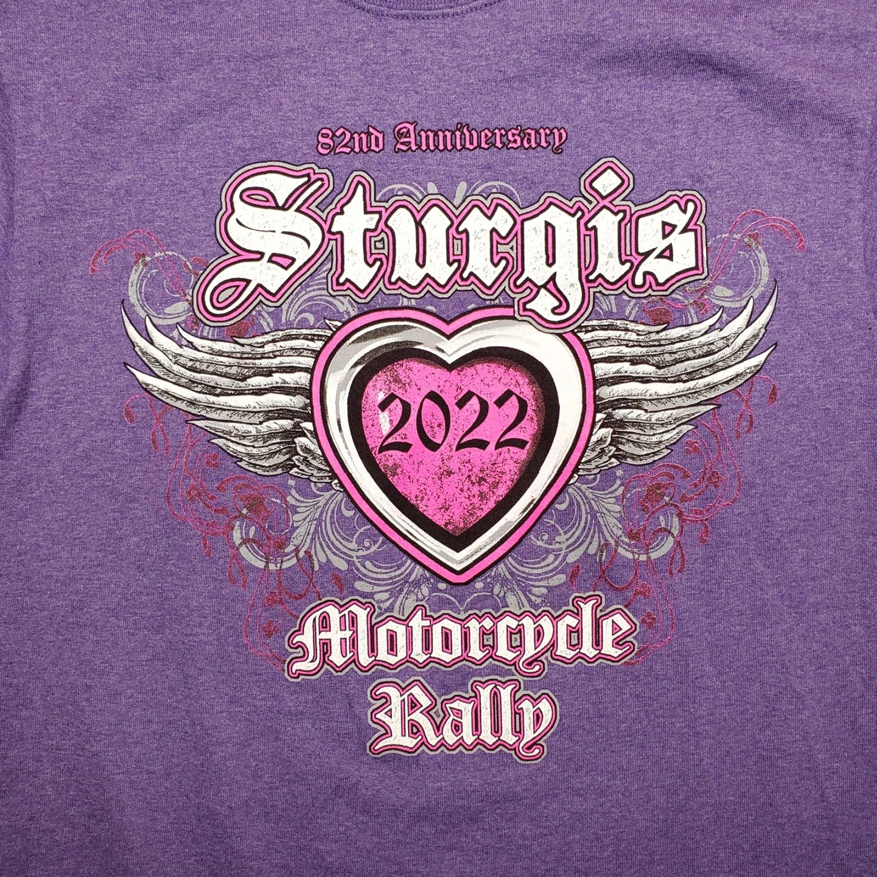 Gildan Sturgis Motorcycle Rally Shirt Adult Small Purple Short Sleeve 2022 82nd Anniver Size US S / EU 44-46 / 1 - 2 Thumbnail