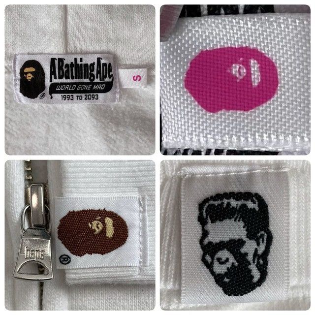 Bape BAPE WGM Shark Full Zip Hoodie a bathing ape Size S / US 4 / IT 40 - 8 Thumbnail