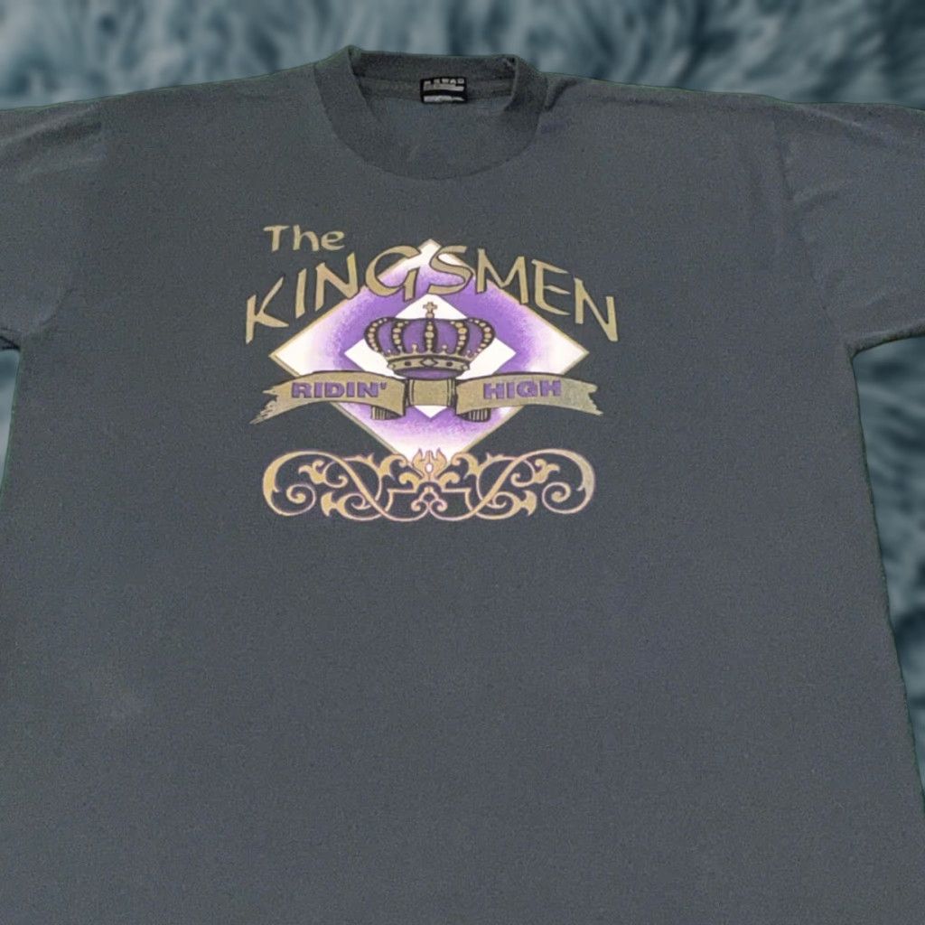Vintage VINTAGE The Kingsmen Ridin High Crown Band Tee 420 Shirt Mens L 90s Size US L / EU 52-54 / 3 - 1 Thumbnail