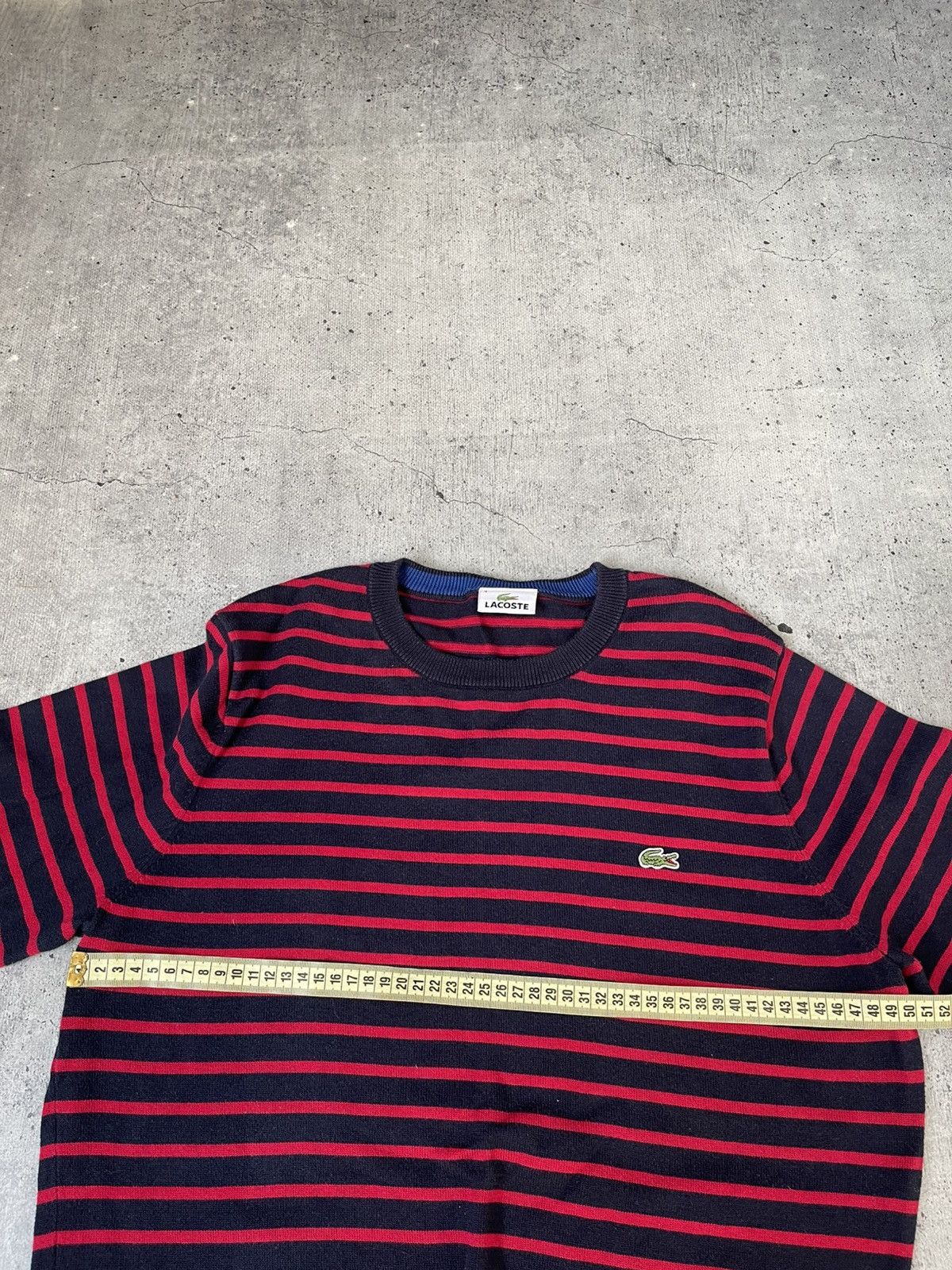 Lacoste Vintage 90s La Chemise Lacoste Sweatshirt Stripe Big Logo Size US M / EU 48-50 / 2 - 3 Thumbnail