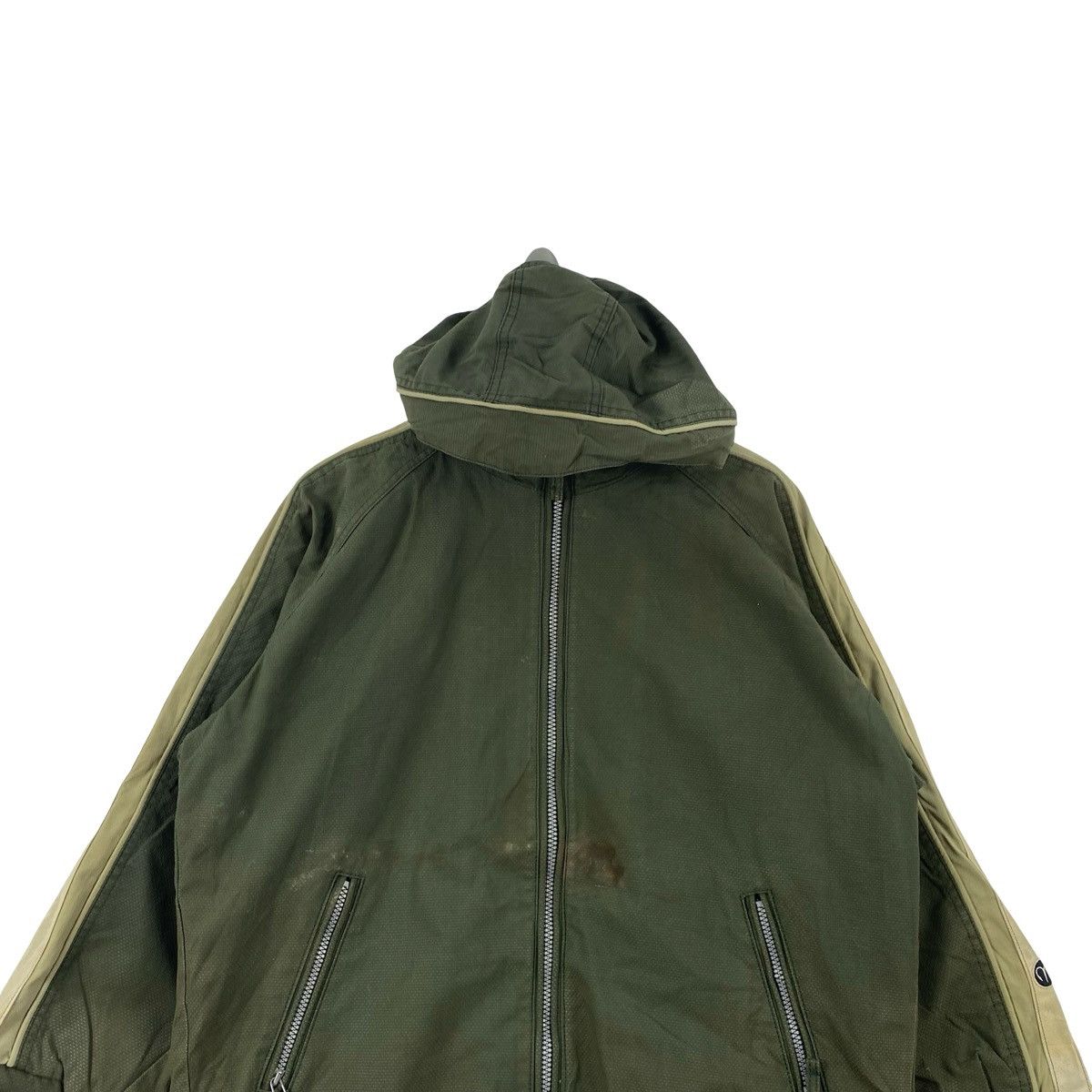 Ellesse Vintage ELLESSE Hooded Jacket Olive Full Zip Fleece Size US S / EU 44-46 / 1 - 2 Thumbnail
