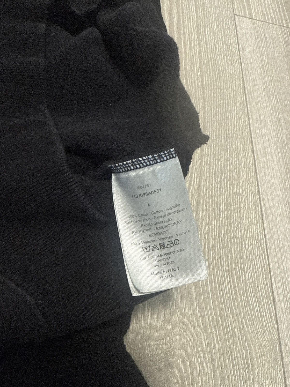 Dior dior black hoodie Size US L / EU 52-54 / 3 - 5 Thumbnail