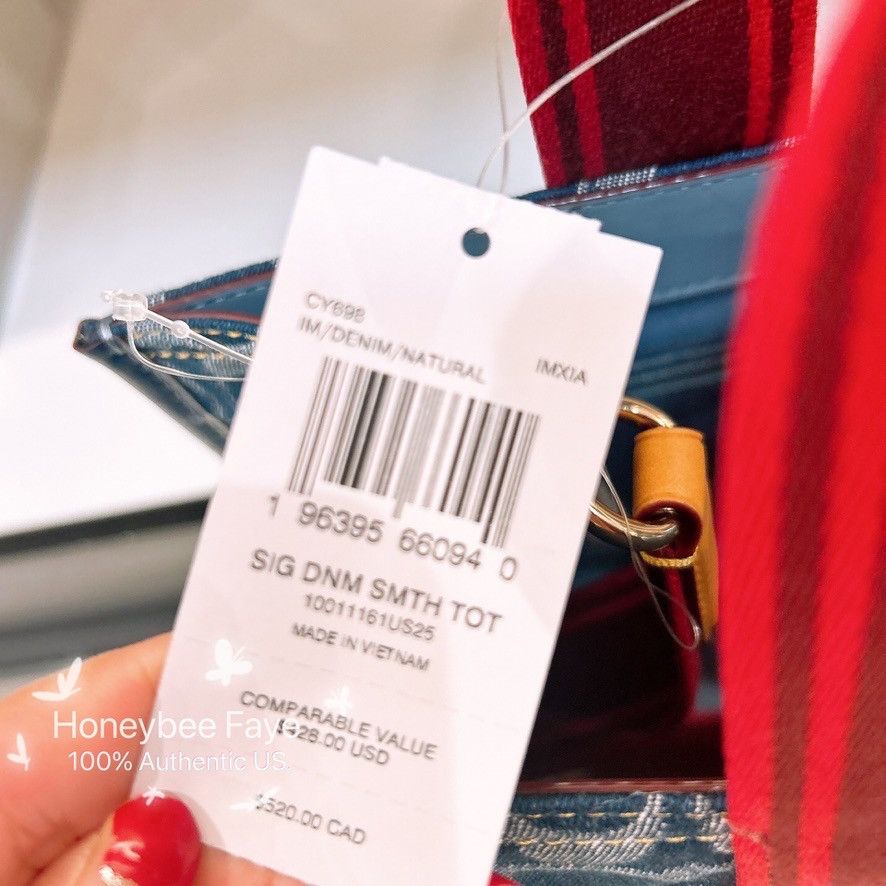 Coach Smith Tote Bag In Signature Denim CY698 Size ONE SIZE - 4 Thumbnail