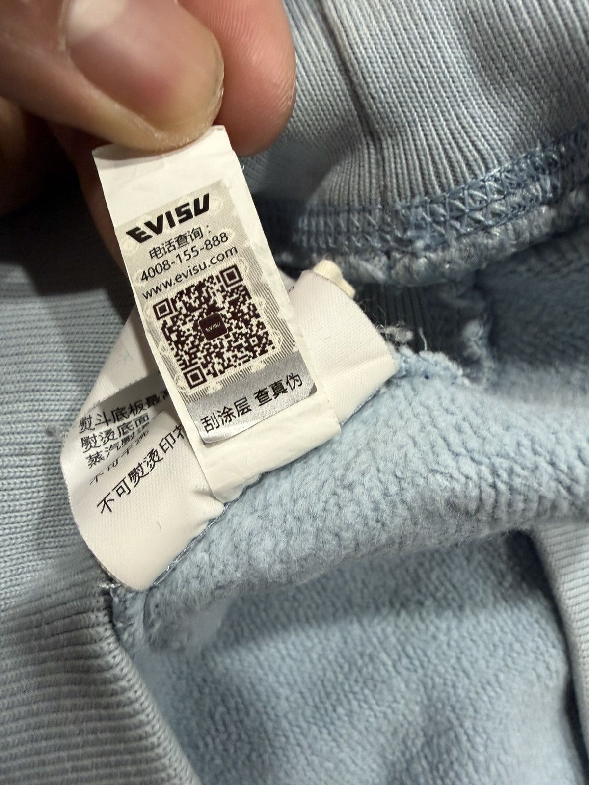 Evisu × Palace Palace x Evisu Tri-Godhead Hood Dusty Blue Size US L / EU 52-54 / 3 - 7 Thumbnail