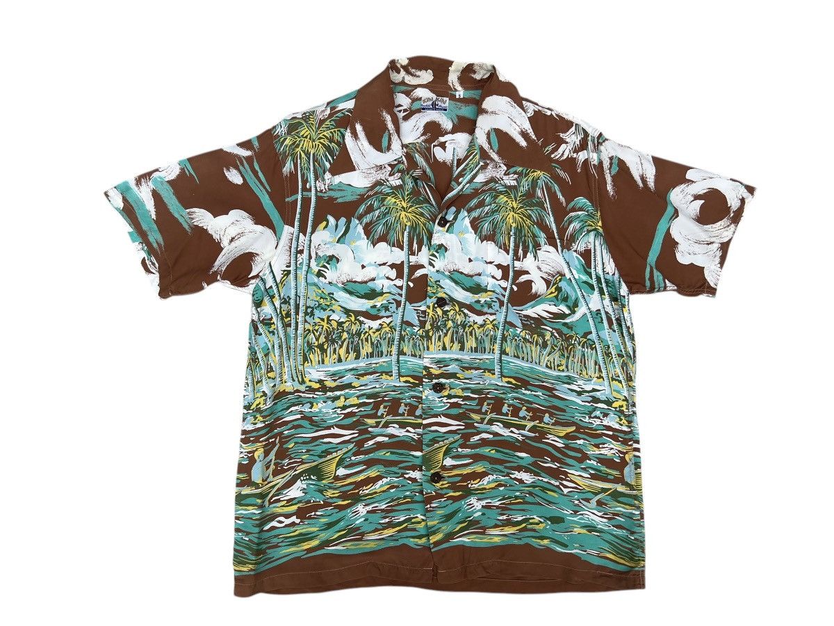 Sun Surf Kihi Kihi Sportswear X Sun Surf Canoe Racing Hawaiian Shirt Size US S / EU 44-46 / 1 - 1 Thumbnail