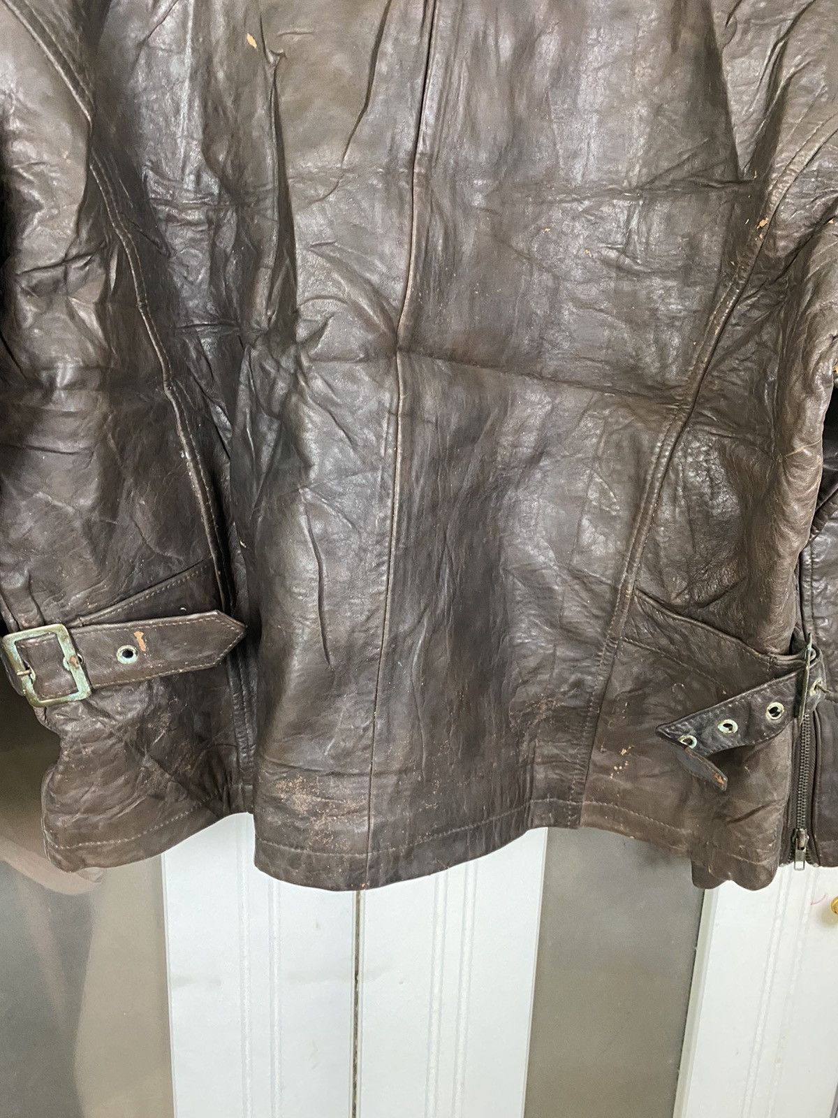Genuine Leather × Vintage Vintage Leather Lucky Strike Jacket Size US XL / EU 56 / 4 - 9 Thumbnail
