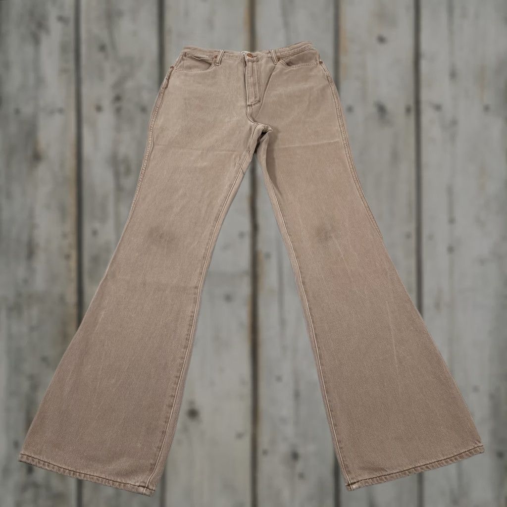 Wrangler Wrangler Jeans Womens 31x34 Beige High Rise Bootcut Denim Pants Size 24" / US 00 / IT 34 - 1 Thumbnail