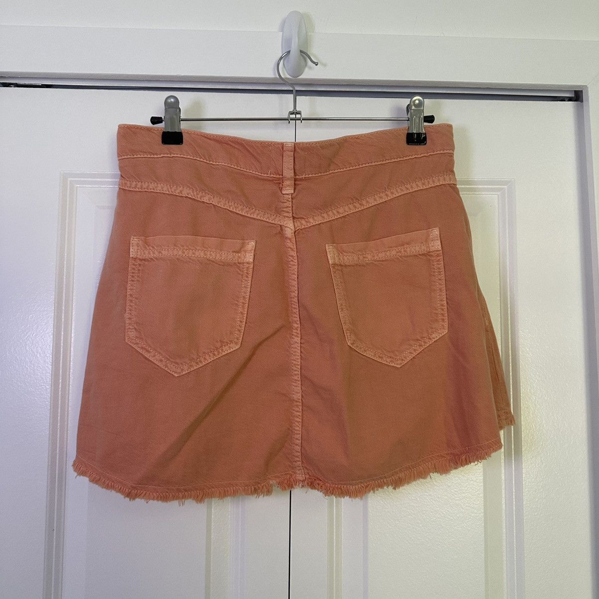 Anthropologie Anthropologie Pilcro Pleated Coral Mini Skirt Size 6 Size 28" / US 6 / IT 42 - 2 Thumbnail
