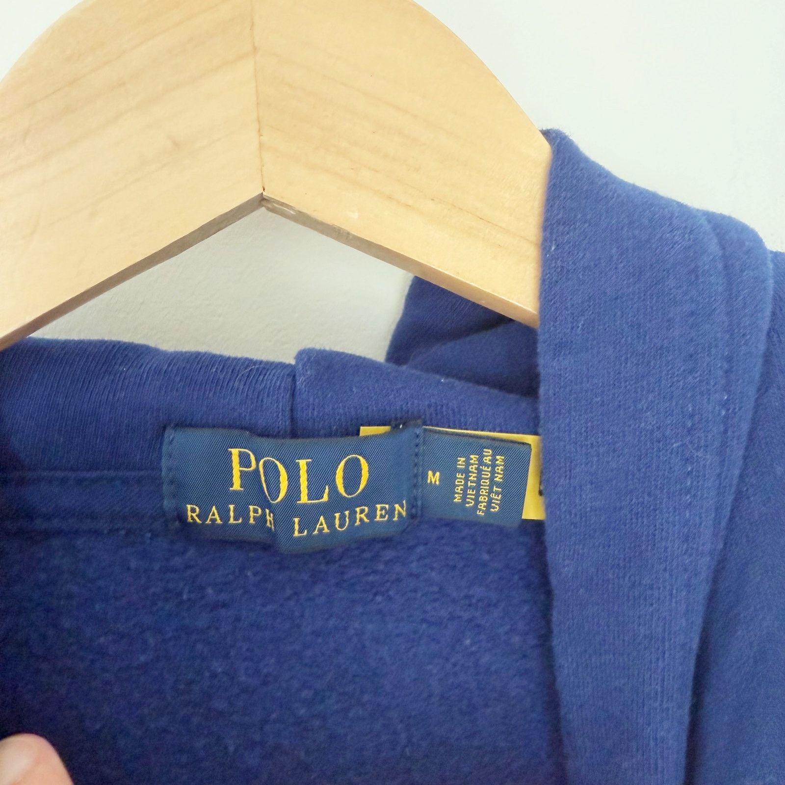 Polo Ralph Lauren Polo Ralph Lauren Blue Spell Out Hoodie Sz M Size US M / EU 48-50 / 2 - 3 Thumbnail