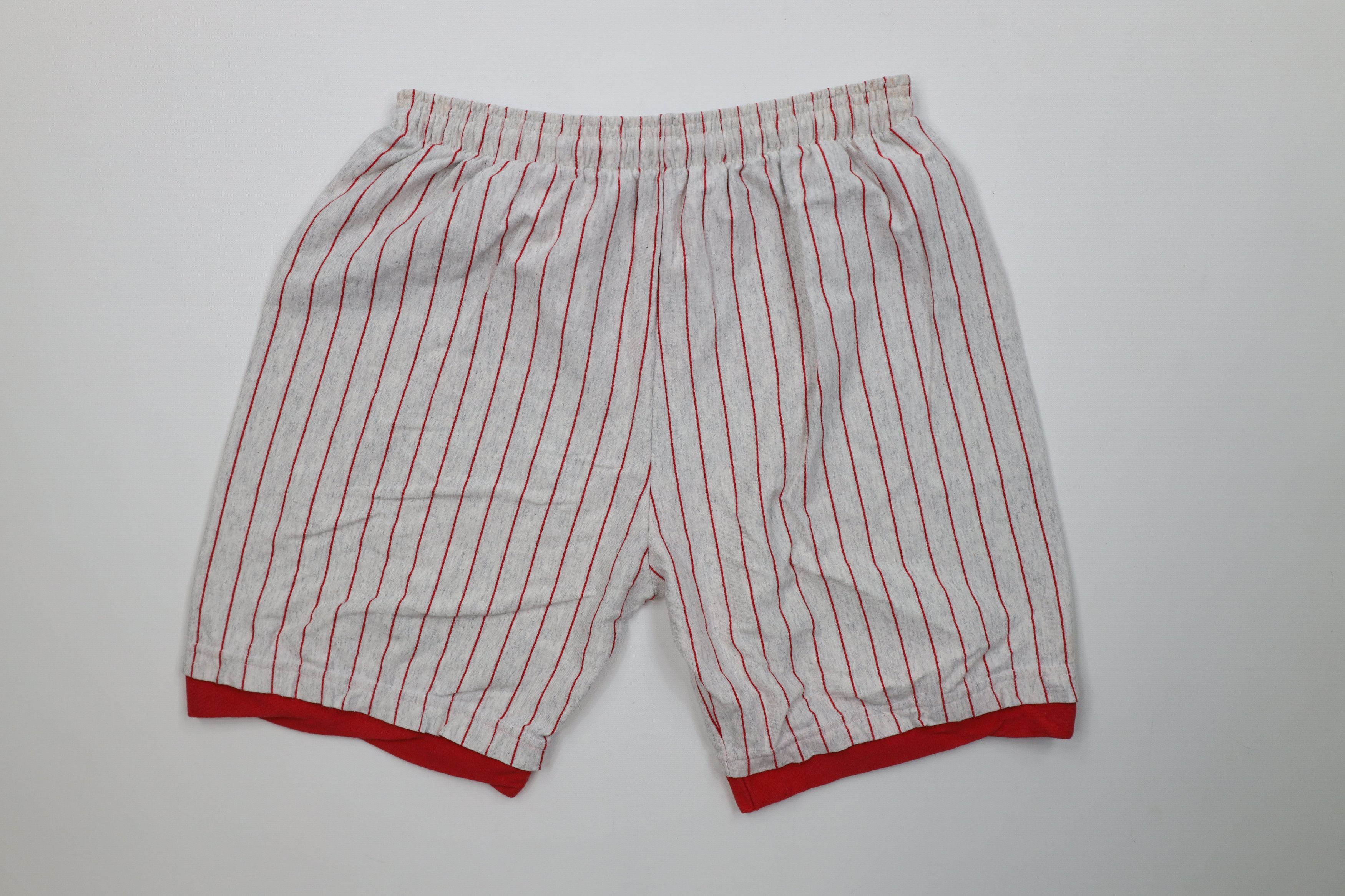 Vintage Vintage 90s Streetwear Layered Pinstriped Shorts Cotton USA Size US 32 / EU 48 - 10 Thumbnail