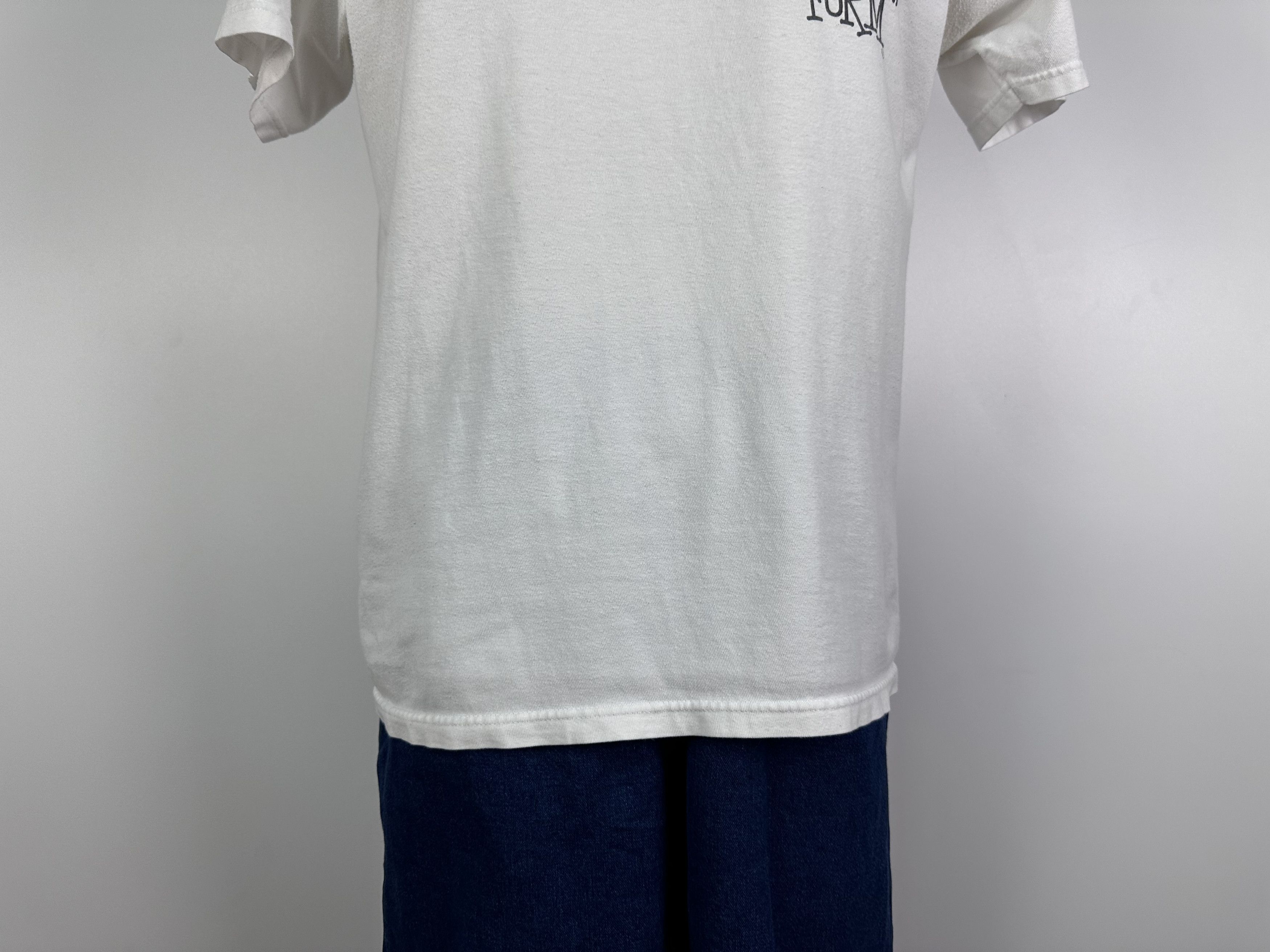 Stussy × Vintage Stussy Top Form Design Tee Shirt White Short Sleeve Size M Size US M / EU 48-50 / 2 - 4 Thumbnail