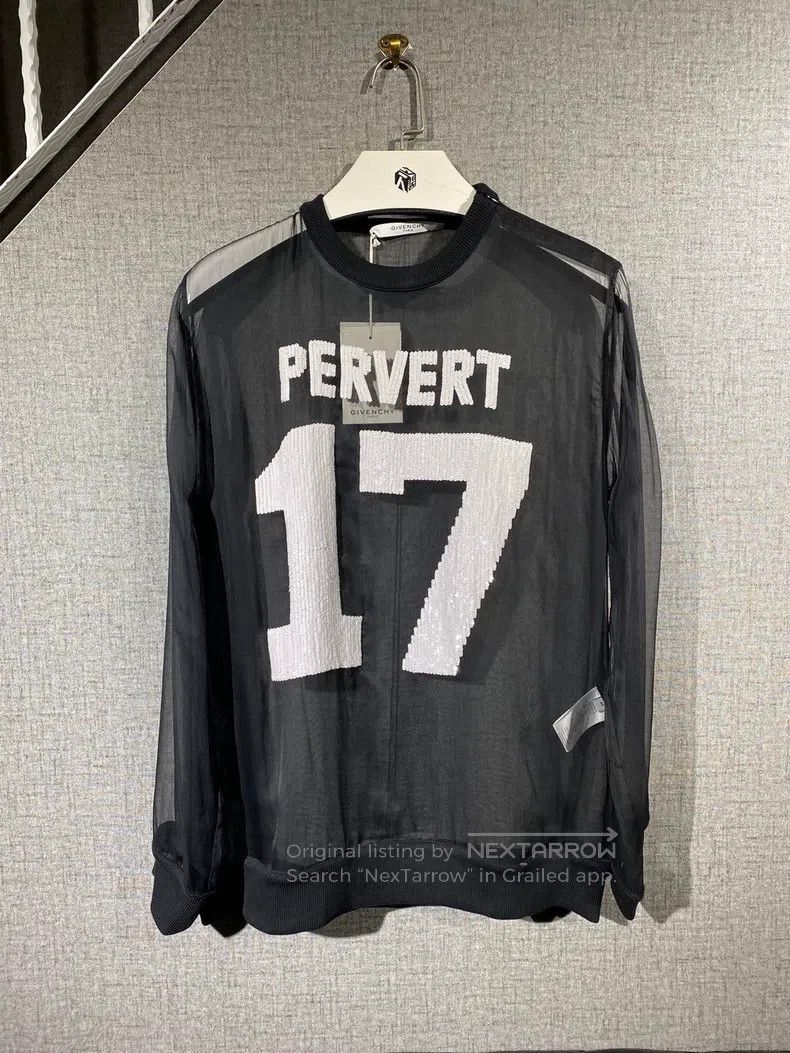 Givenchy Givenchy Size40 Mesh long-sleeve T-shirt Size US M / EU 48-50 / 2 - 2 Thumbnail
