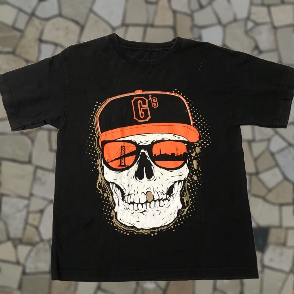 Vintage Alstyle SF Giants Shirt Mens Medium black Cotton skeleton skull MR. COOL T Size US M / EU 48-50 / 2 - 1 Thumbnail