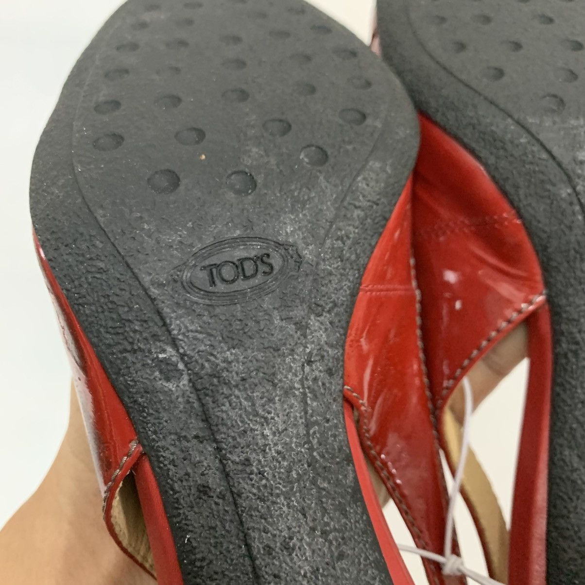 Tod's Authentic Tods Red Heels Size US 6.5 / IT 36.5 - 7 Thumbnail