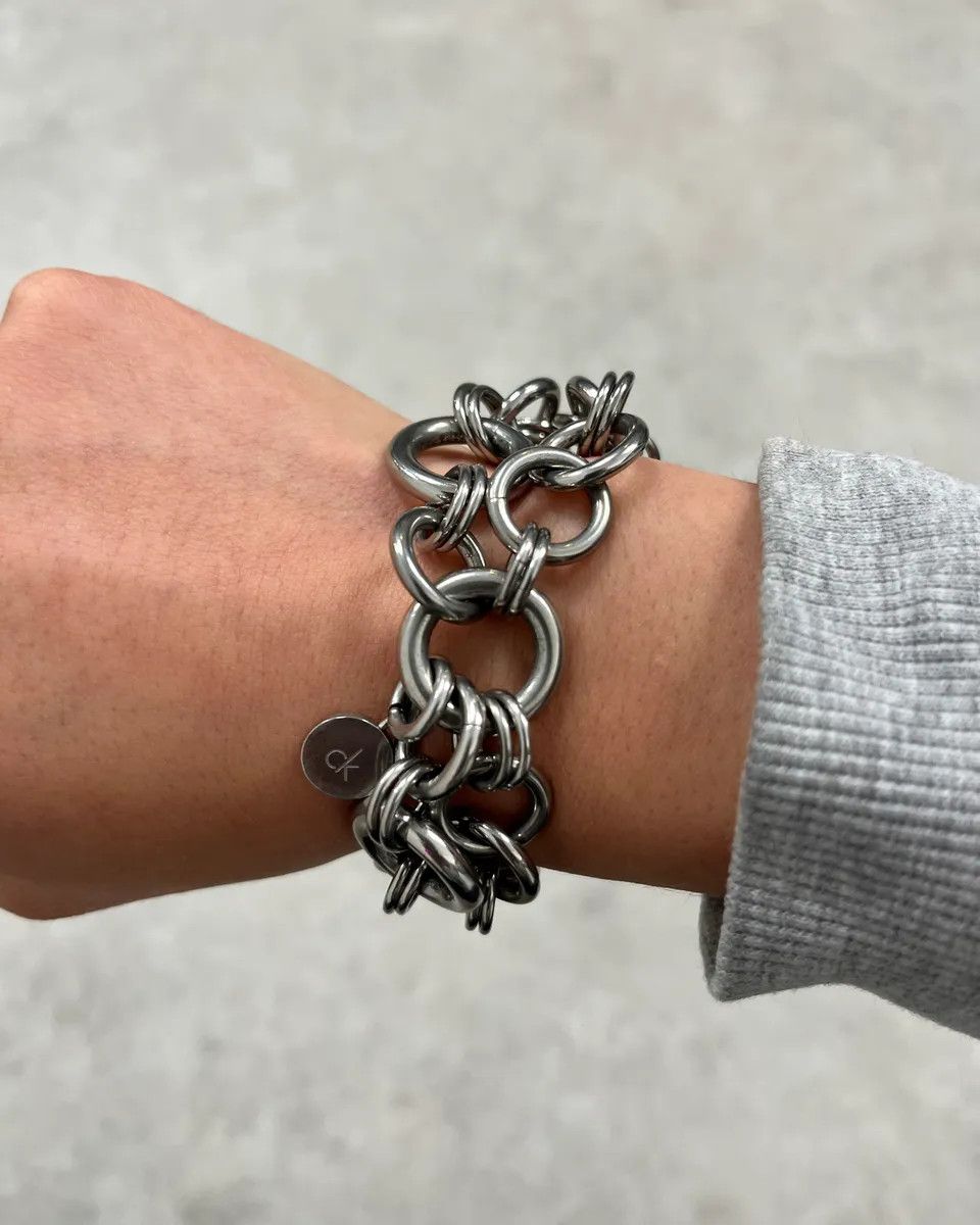 Calvin Klein Calvin Klein Silver Stainless Steel Link Bracelet Size ONE SIZE - 3 Thumbnail