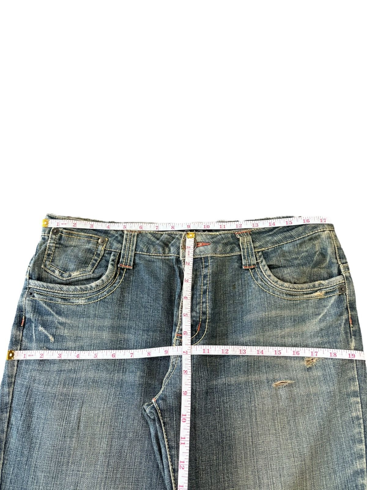 Japanese Brand Vintage Japanese Brand Mud Wash Distressed Tapered Jeans Size US 34 / EU 50 - 6 Thumbnail