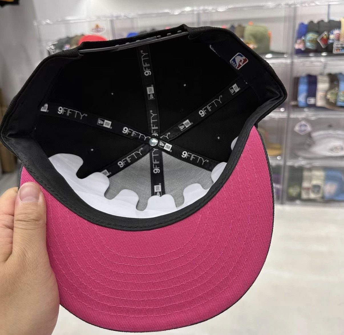 New Era New Era NBA Miami Heat Flat Brim Baseball Cap J32 Size ONE SIZE - 4 Thumbnail