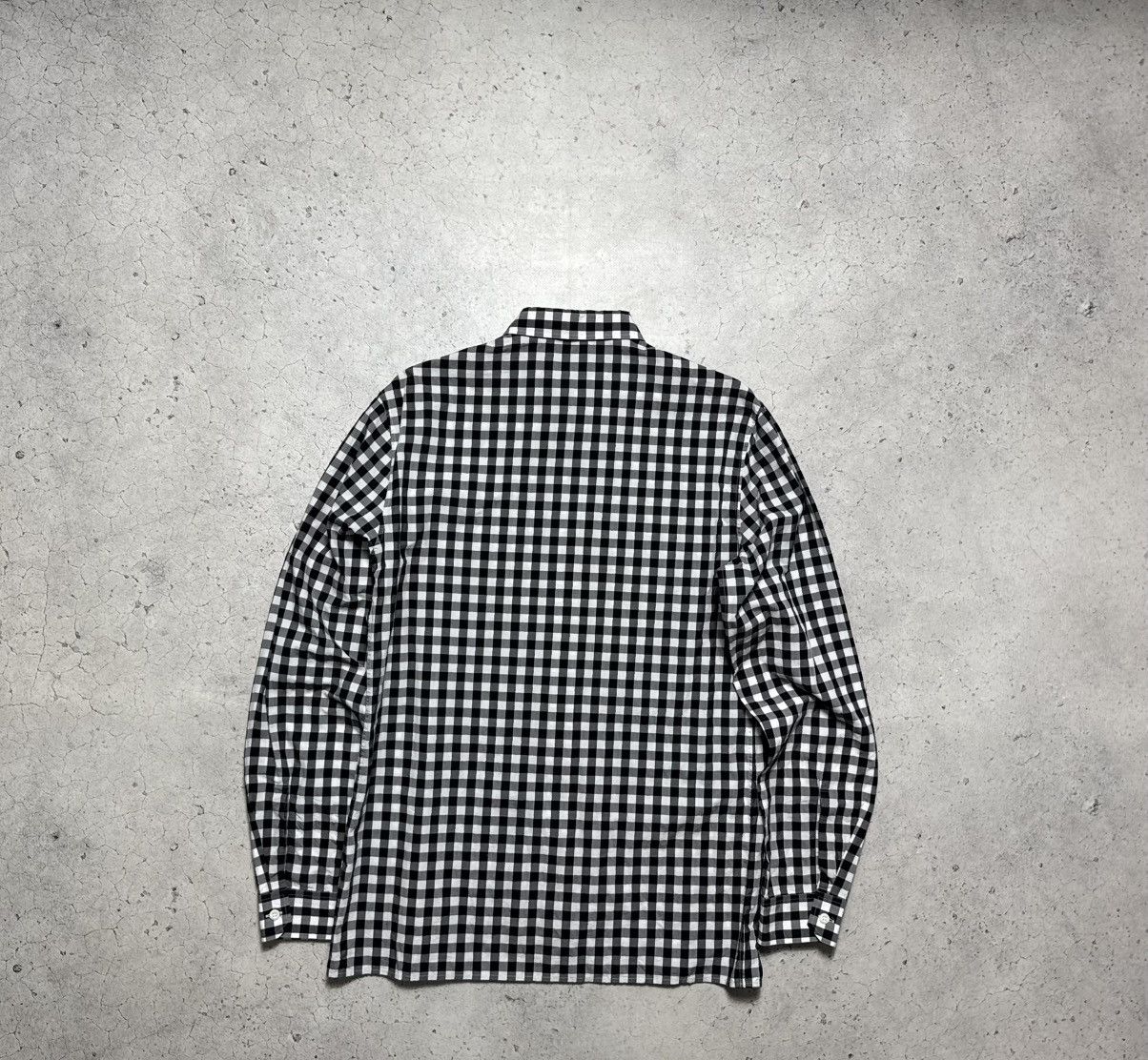 Prada Prada Checked Button Up Luxury Shirt Size US M / EU 48-50 / 2 - 7 Thumbnail