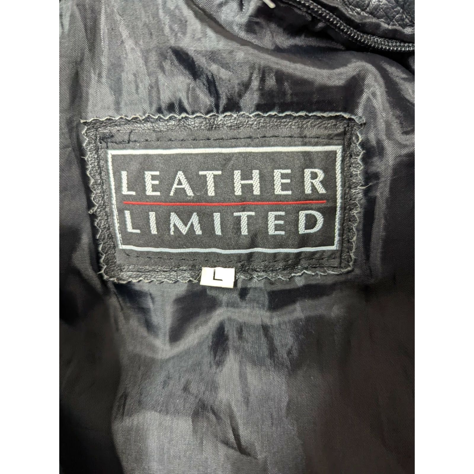 Vintage VINTAGE 90s Leather Limited Womens Black Leather Biker Bomber Jacket Large Size L Size L / US 10 / IT 46 - 4 Thumbnail