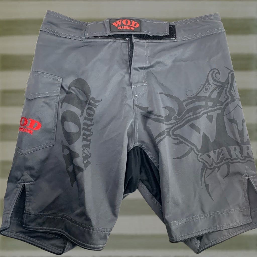 Vintage WOD Warrior Training Shorts Mens 34 Grey Spartan MMA CrossFit Athletic Cargo Size US 34 / EU 50 - 1 Thumbnail
