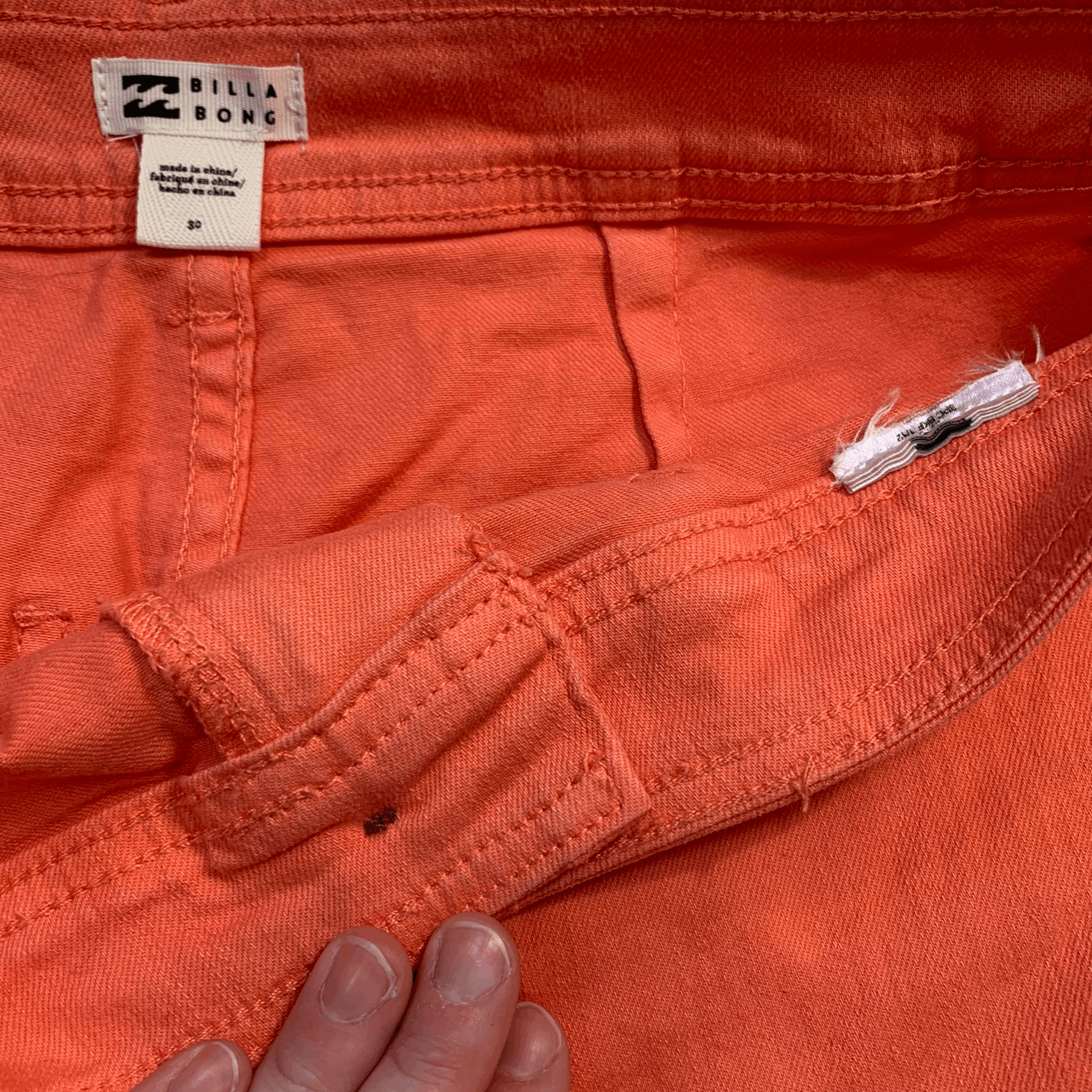 Billabong Billabong Coral Pink Free Fall High Waisted Jeans | 30" Size 30" / US 8 / IT 44 - 3 Thumbnail