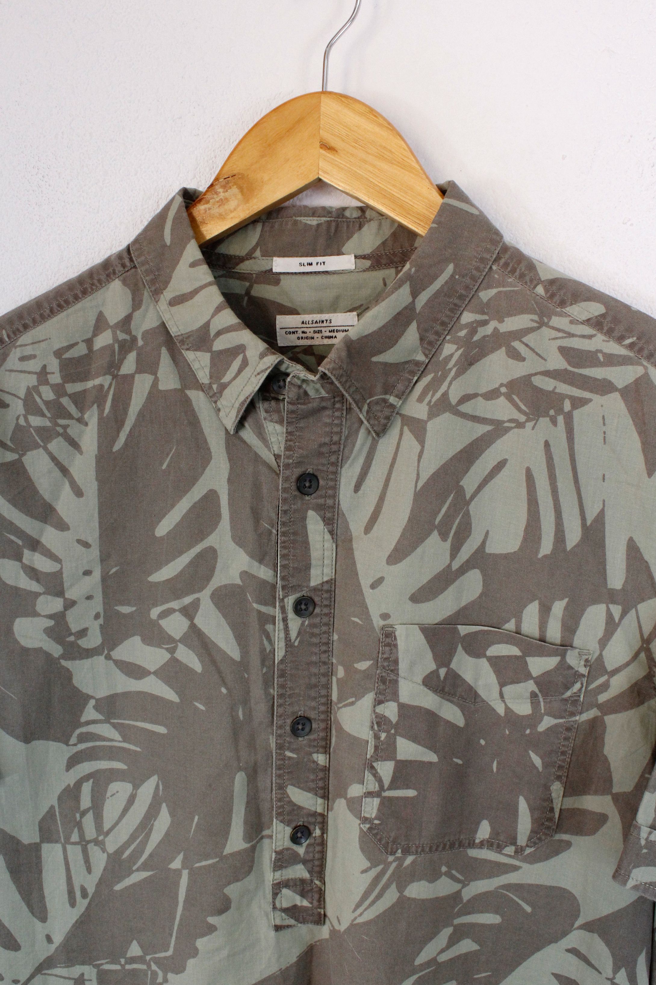 Allsaints Allsaints Palmae Printed Pullover Shirt size M Size US M / EU 48-50 / 2 - 2 Thumbnail