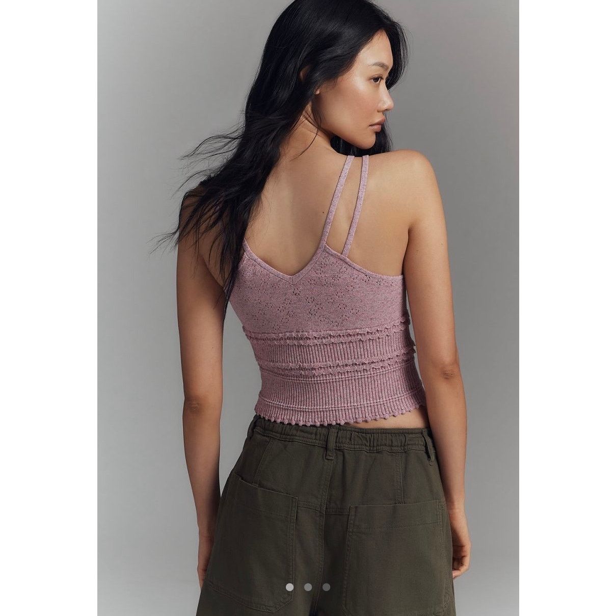 Anthropologie NWT Anthropologie Knit V-Neck Linen Blend Tank Top Size M / US 6-8 / IT 42-44 - 3 Thumbnail