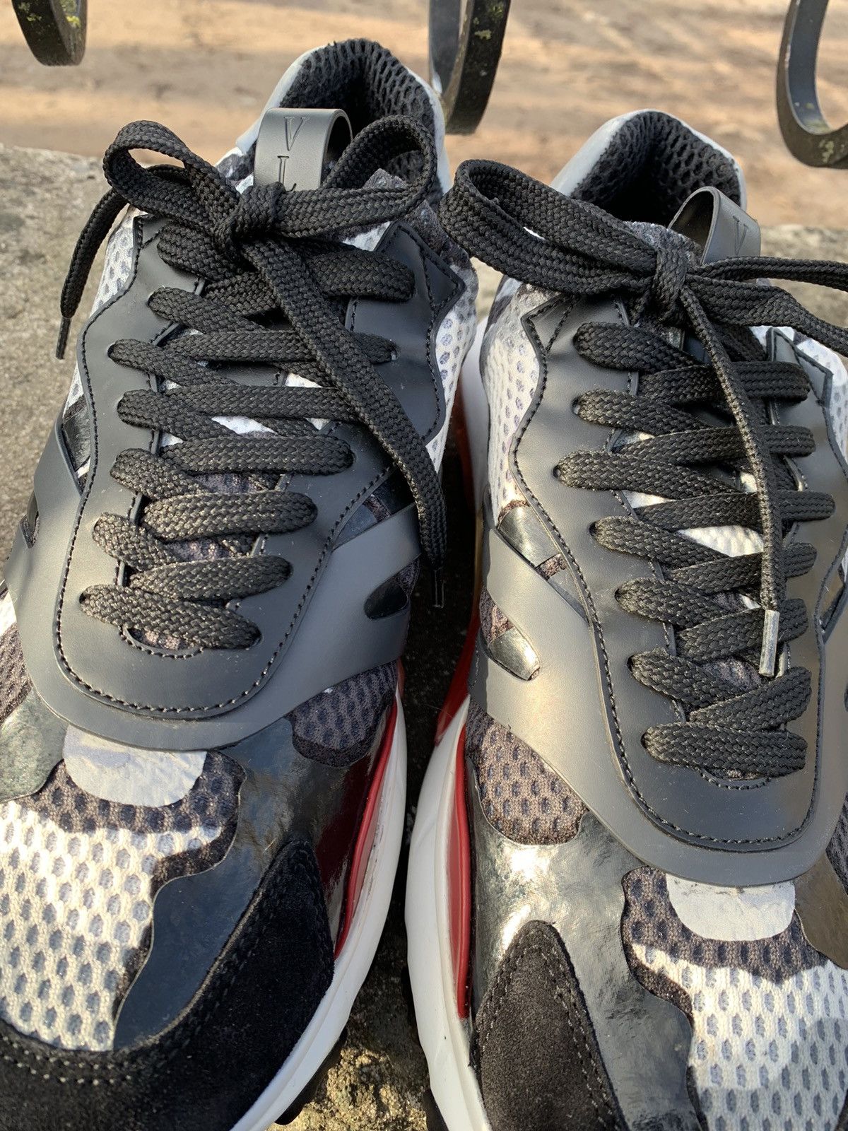 Valentino garavani camo bounce runner sneakers