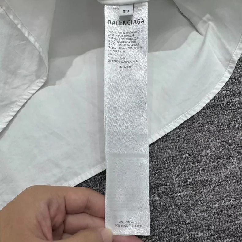 Balenciaga Balenciaga embroidered logo white shirt-2506 Size US S / EU 44-46 / 1 - 3 Thumbnail