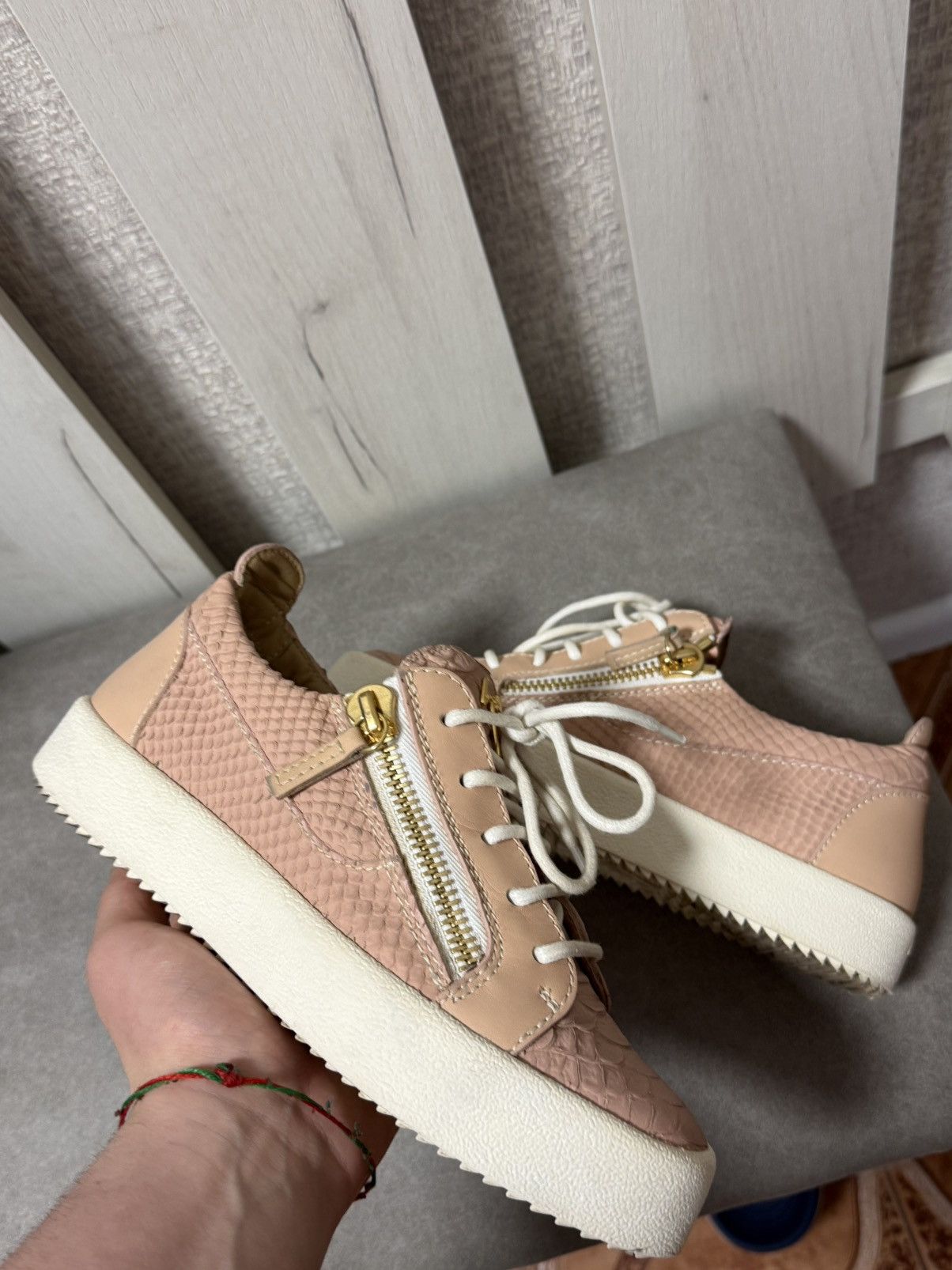 Giuseppe Zanotti Genuine Giuseppe Zanotti Womens Trainers sneakers pink Size US 6 / IT 36 - 8 Thumbnail