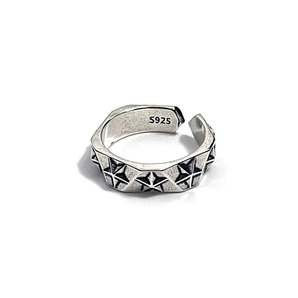 Jewelry Silver Star Rings Size ONE SIZE - 4 Thumbnail