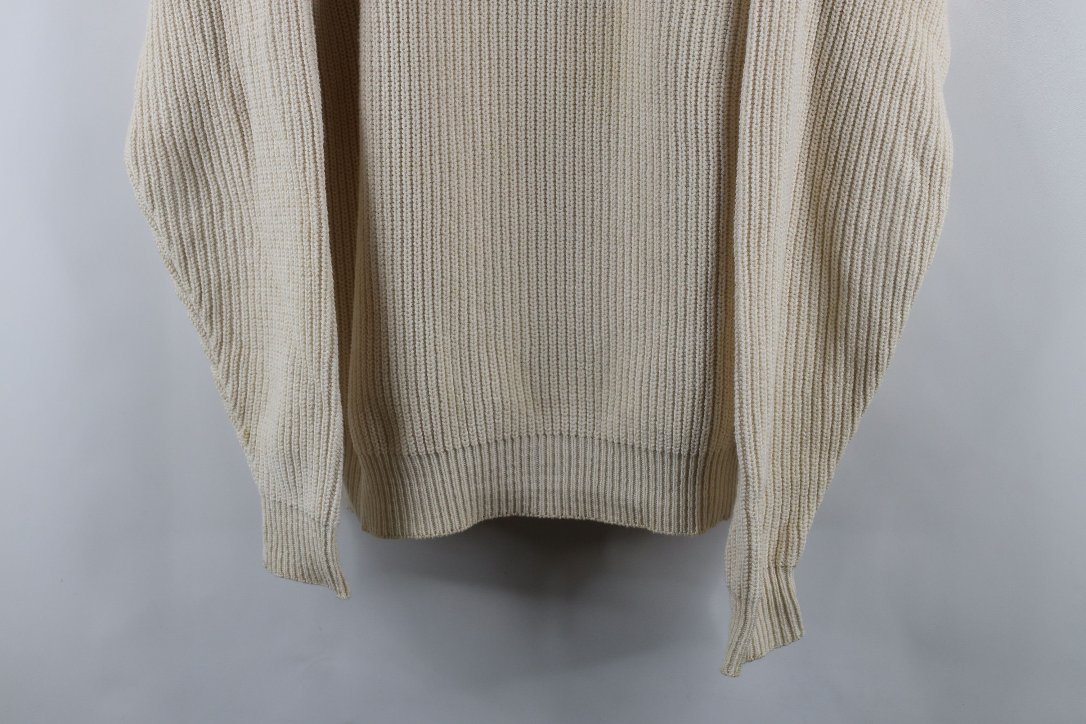 Vintage Vintage 90s Streetwear Monogram Cotton Ribbed Knit Sweater Size US XL / EU 56 / 4 - 3 Thumbnail