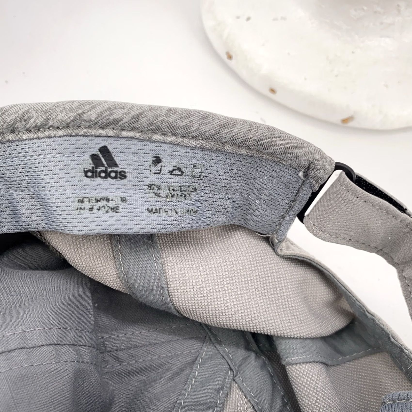 Adidas Adidas Hat Cap Strap Back Gray Climalite Lightweight Mens Baseball Cap One Size Adjustable Size ONE SIZE - 5 Thumbnail