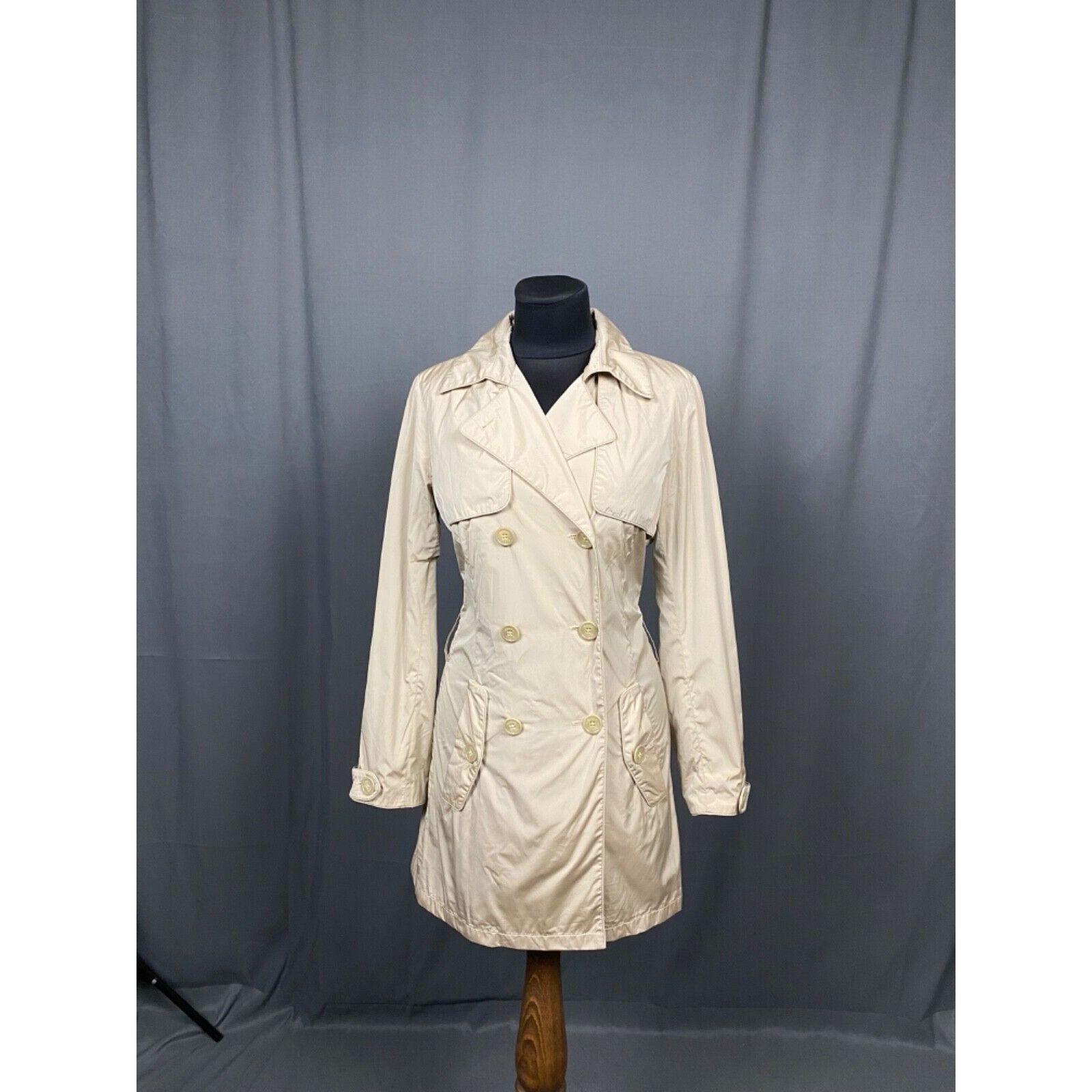 Herno MINT! Herno Women's Beige Double Breasted Trench Coat Size S Size M / US 6-8 / IT 42-44 - 3 Thumbnail