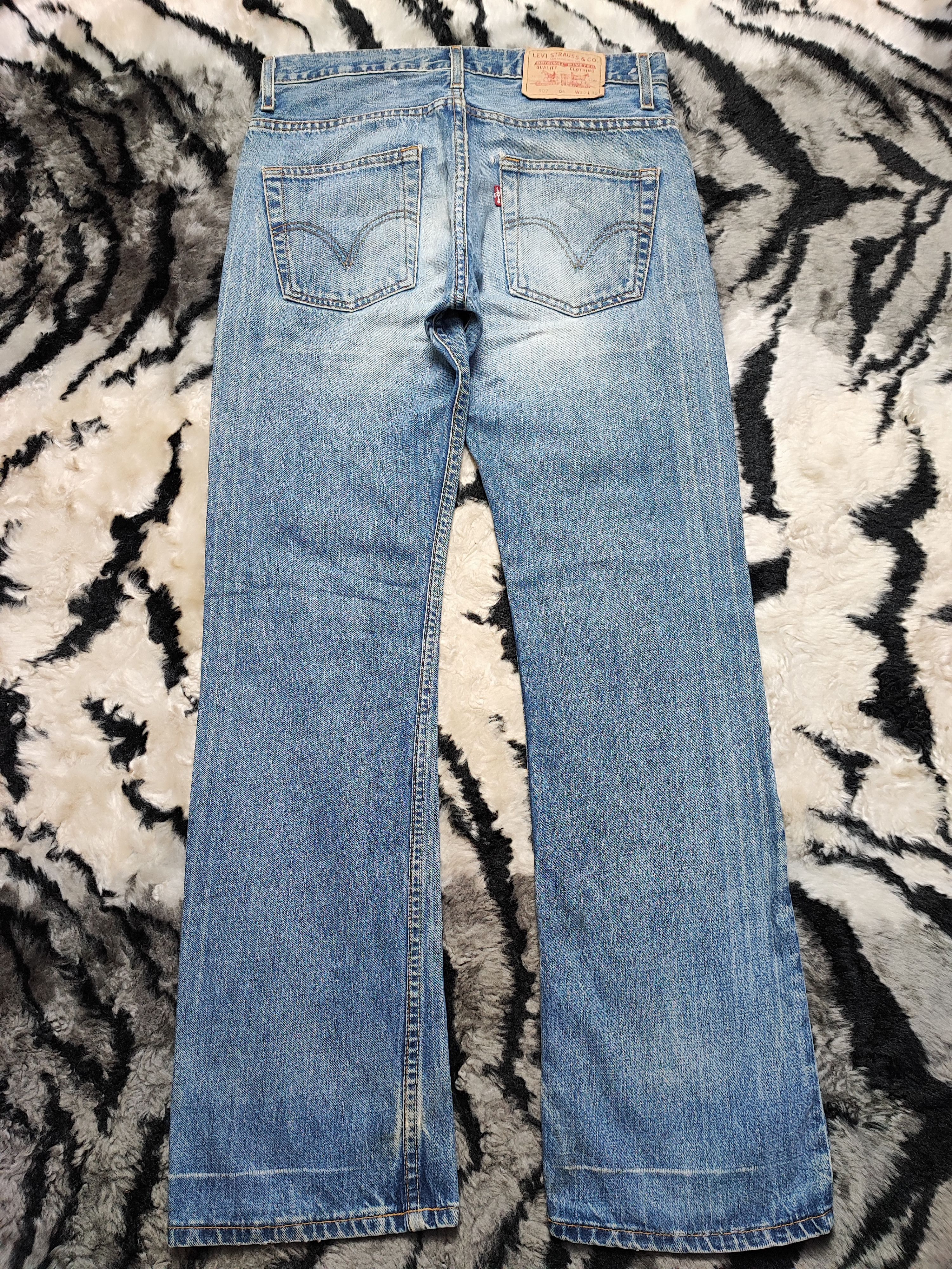 Levi's Levis 507 Flare Distressed Vintage Denim Size US 30 / EU 46 - 8 Thumbnail