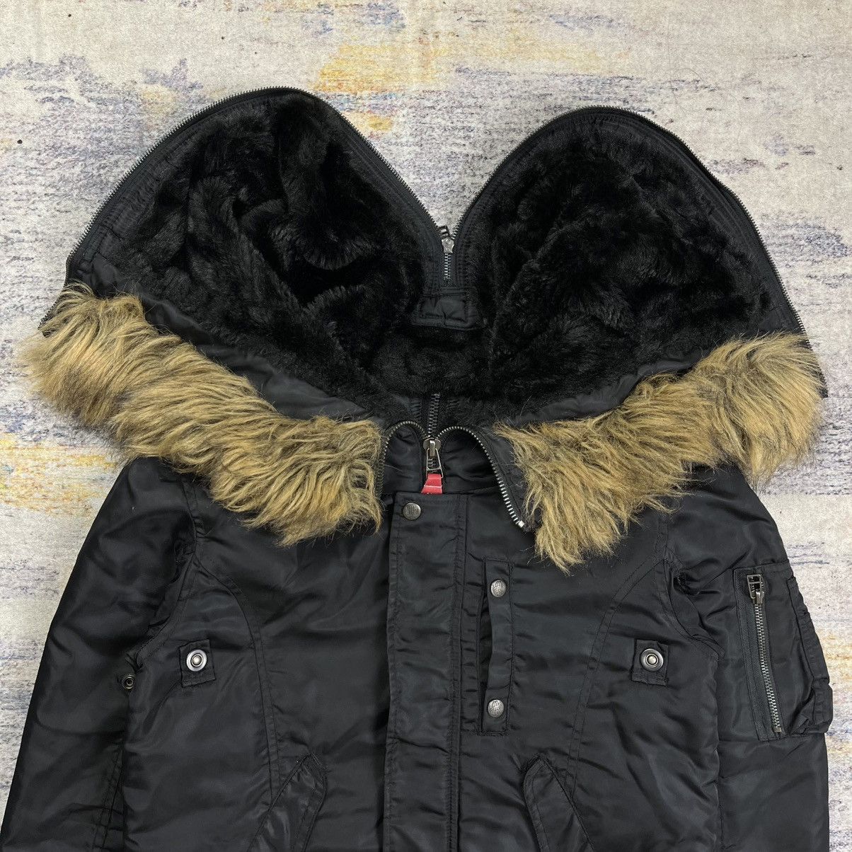 If Six Was Nine Midas Fur hoodie multi zipper bomber jacket vkei style Size US S / EU 44-46 / 1 - 11 Thumbnail