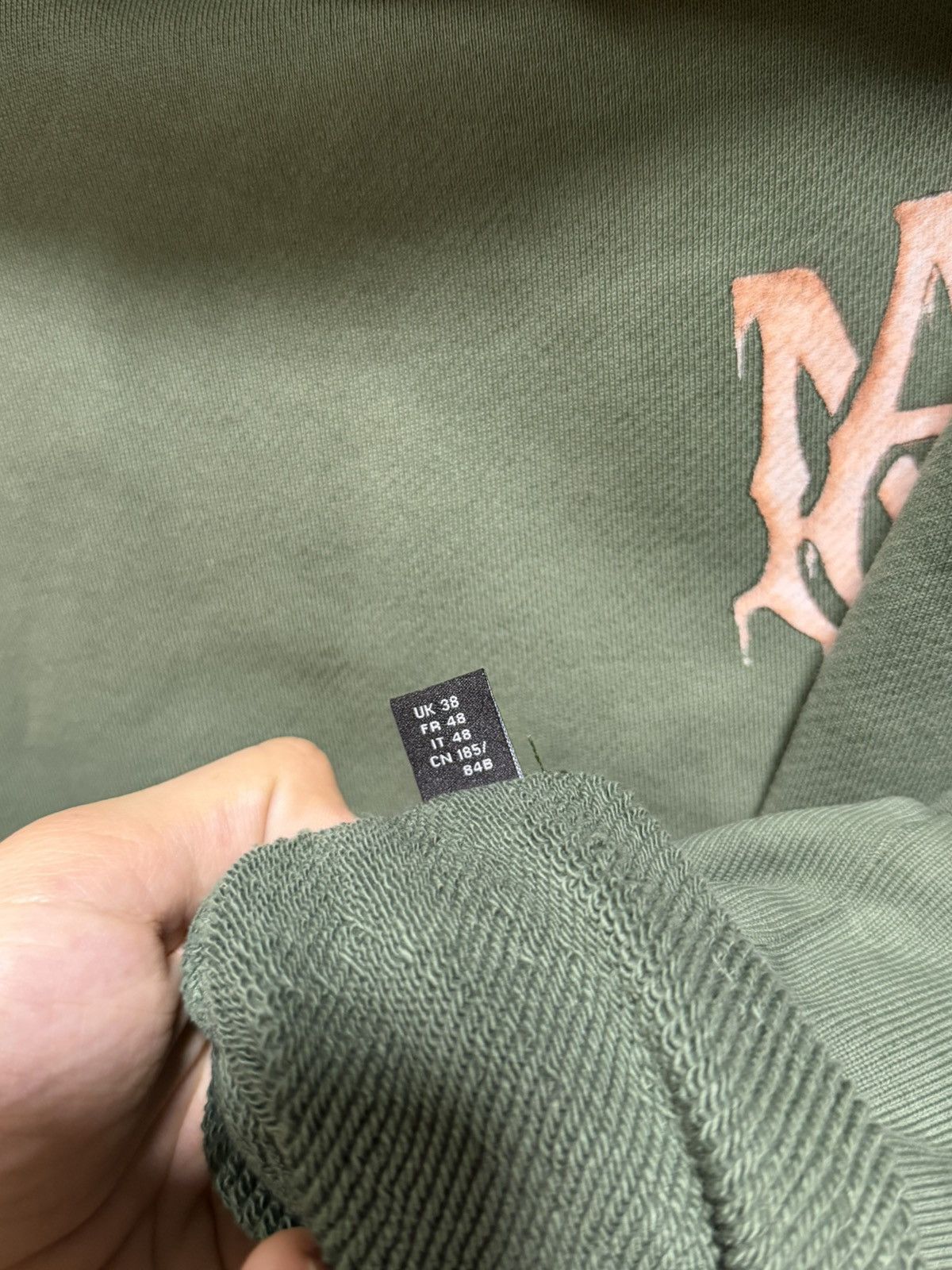Amiri AMIRI WATERCOLOUR MA “GREEN / PEACH” HOODIE Size US M / EU 48-50 / 2 - 11 Thumbnail