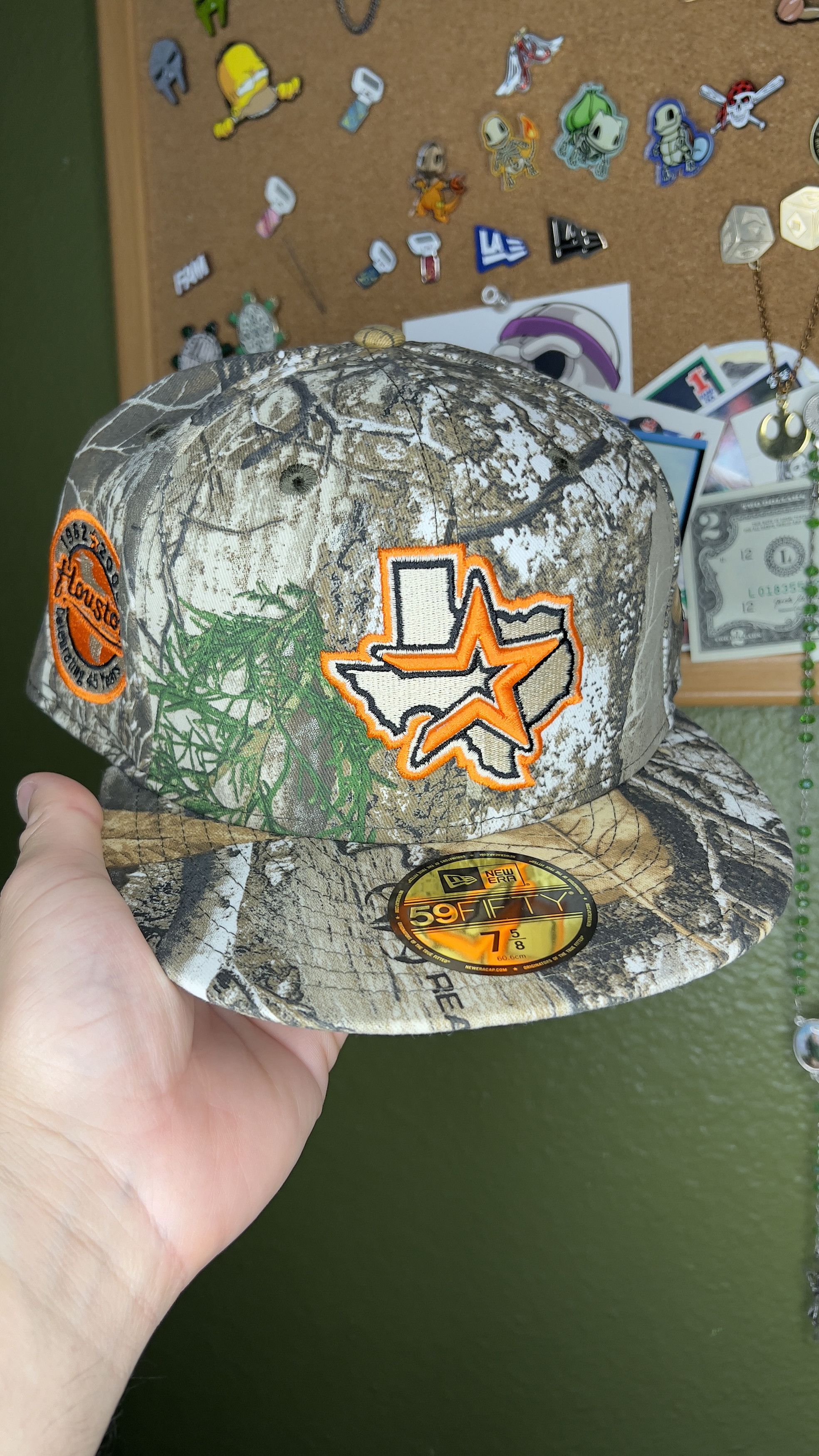image of Hat Club x New Era 7 5/8 Houston Astros Real Tree New Era 59Fifty Fitted Hat in Realtree, Men's