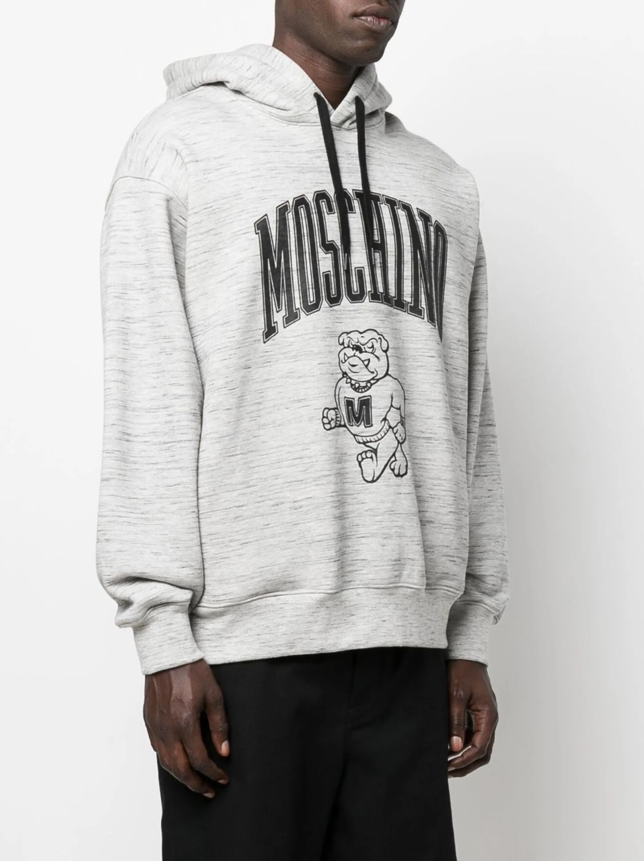 Moschino o1y0225 Logo Hoodie in Grey Size US L / EU 52-54 / 3 - 3 Thumbnail
