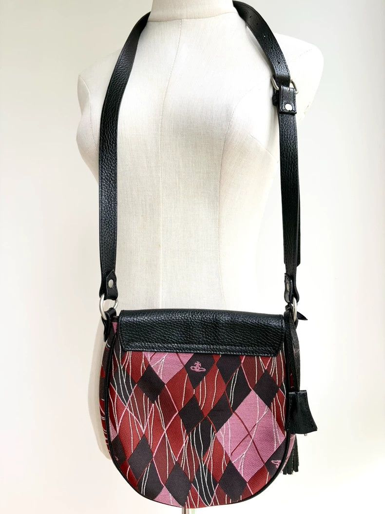 Vivienne Westwood Vivienne Westwood size os Saturn pink diamond saddle bag cr Size ONE SIZE - 2 Thumbnail