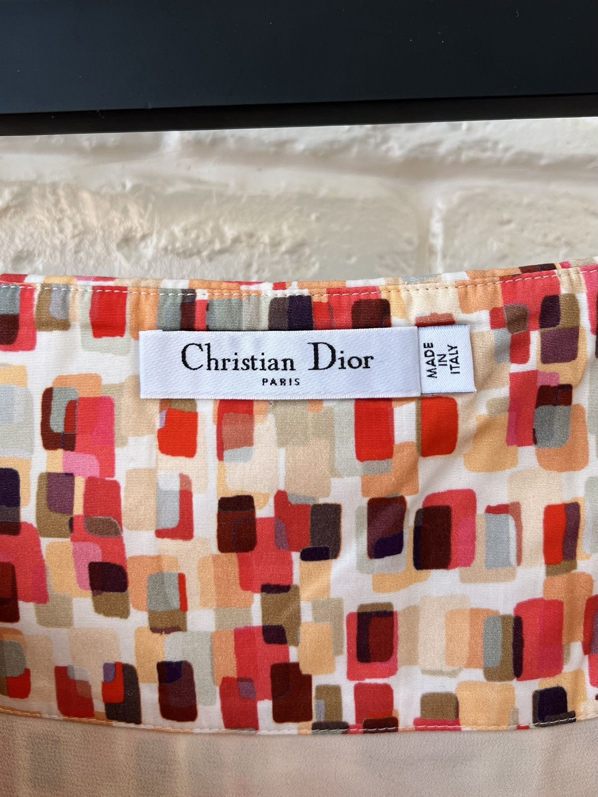Dior Christian Dior Multicolor Pleated Skirt Size 28" / US 6 / IT 42 - 4 Thumbnail