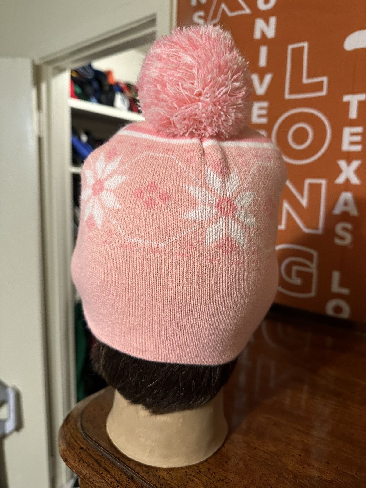 NCAA × Vintage Vintage NCAA Texas Longhorns “breast cancer” beanie hat 90s Size ONE SIZE - 3 Thumbnail