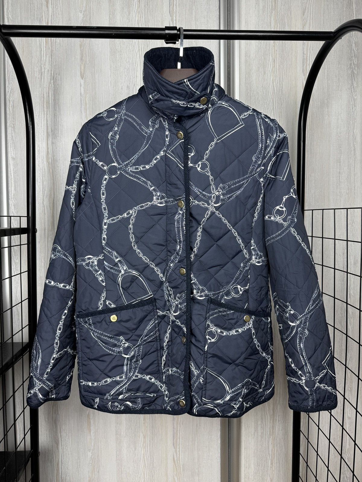 Lauren Ralph Lauren LAUREN RALPH LAUREN Black label Belting Print Quilted Jacket Size S / US 4 / IT 40 - 3 Thumbnail