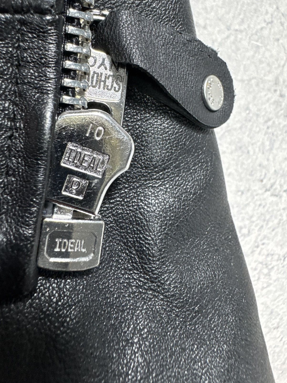 Schott Schott Nyc Women’s Leather Biker Jacket Size M Black Size M / US 6-8 / IT 42-44 - 8 Thumbnail