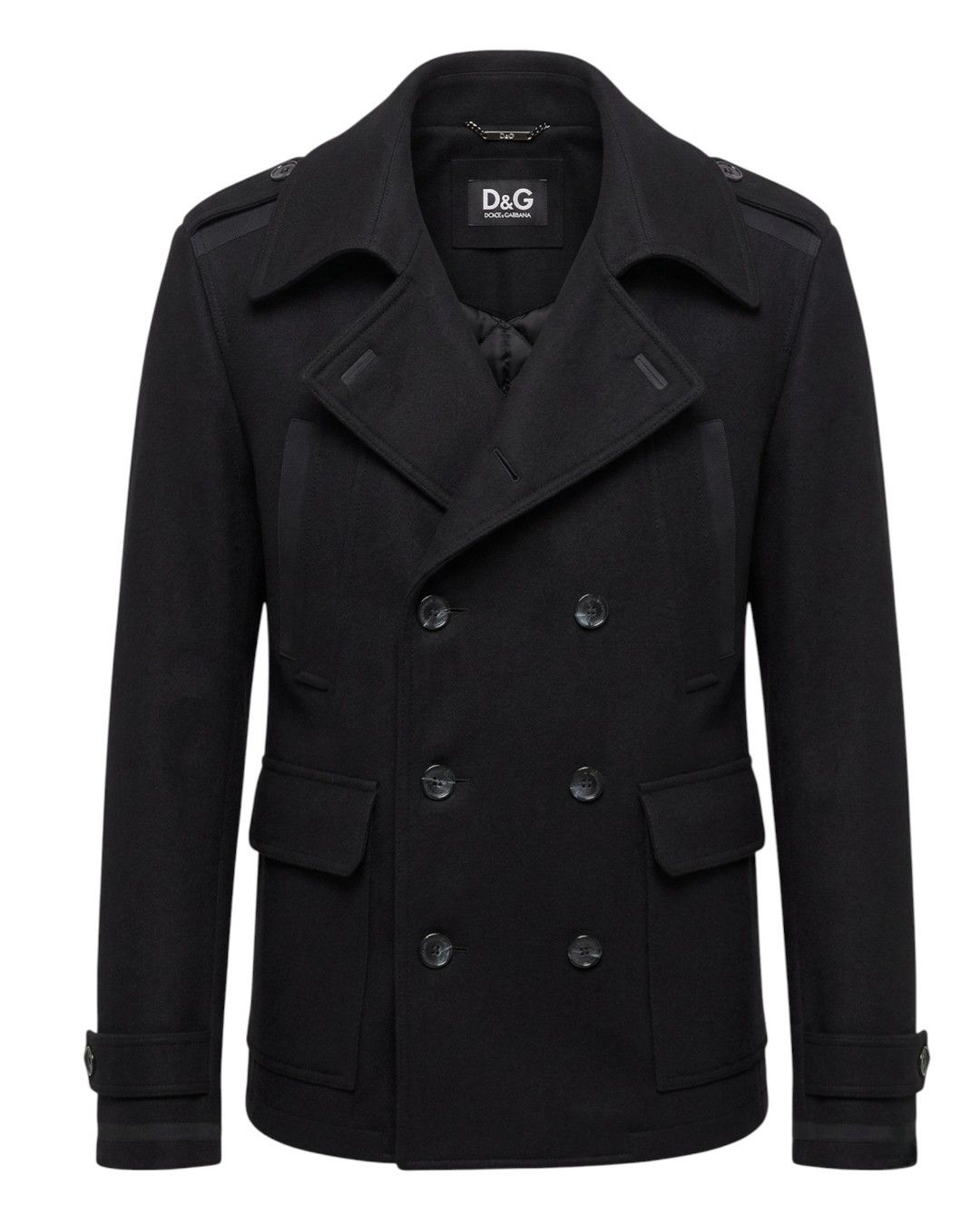Dolce & Gabbana DOUBLE BREASTED WOOL PADDED COAT Size US M / EU 48-50 / 2 - 1 Thumbnail