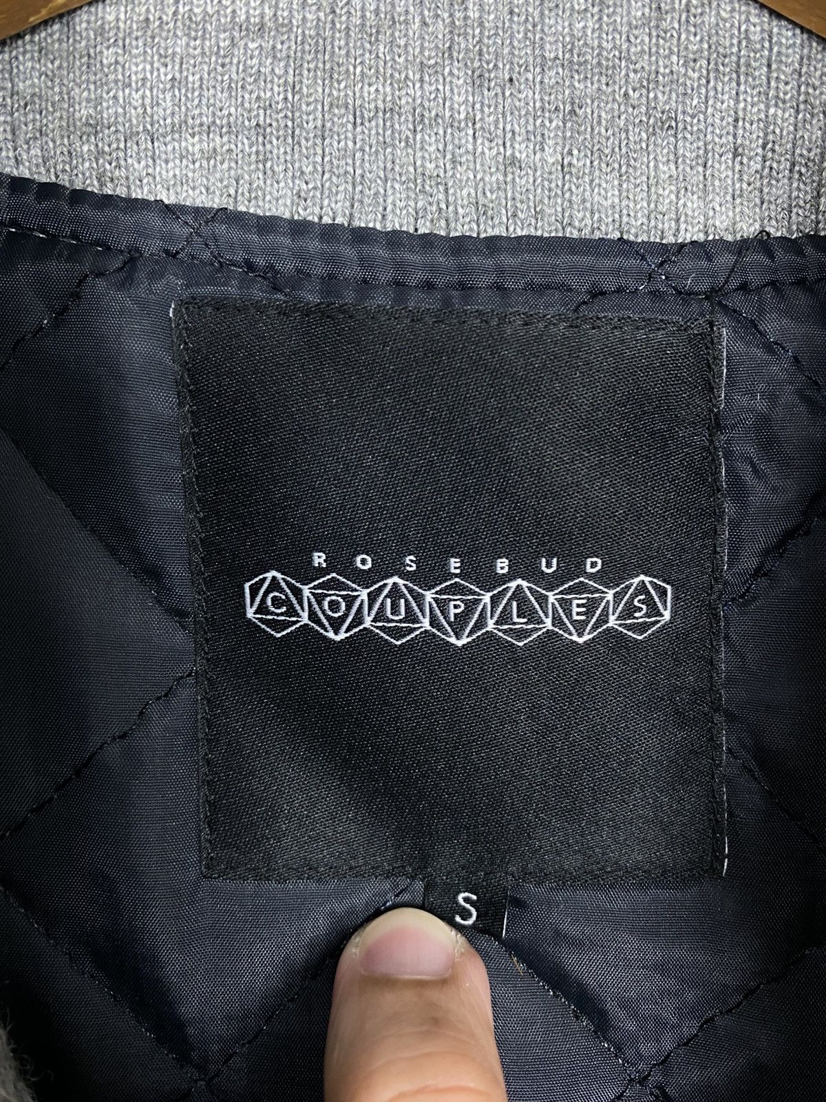 Japanese Brand Rare‼️ Vintage Rosebud Couples Varsity Wool Cowhide Size US S / EU 44-46 / 1 - 5 Thumbnail