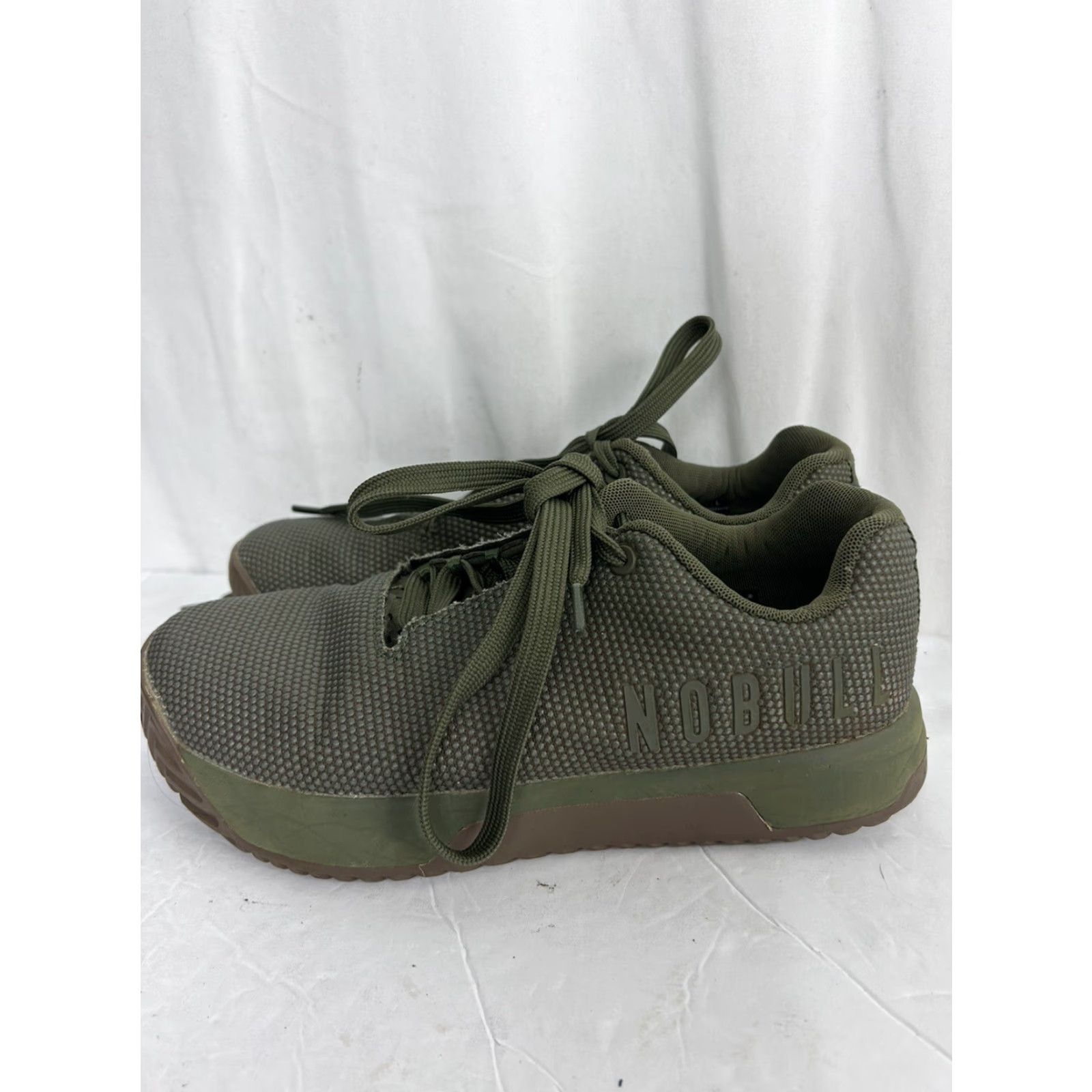 Vintage NOBULL Army Dark Gum Trainer Men’s 7.5 US / 9 Women’s Plus Size Green Sneaker Army Theme Shoes Size US 8 / IT 38 - 7 Thumbnail