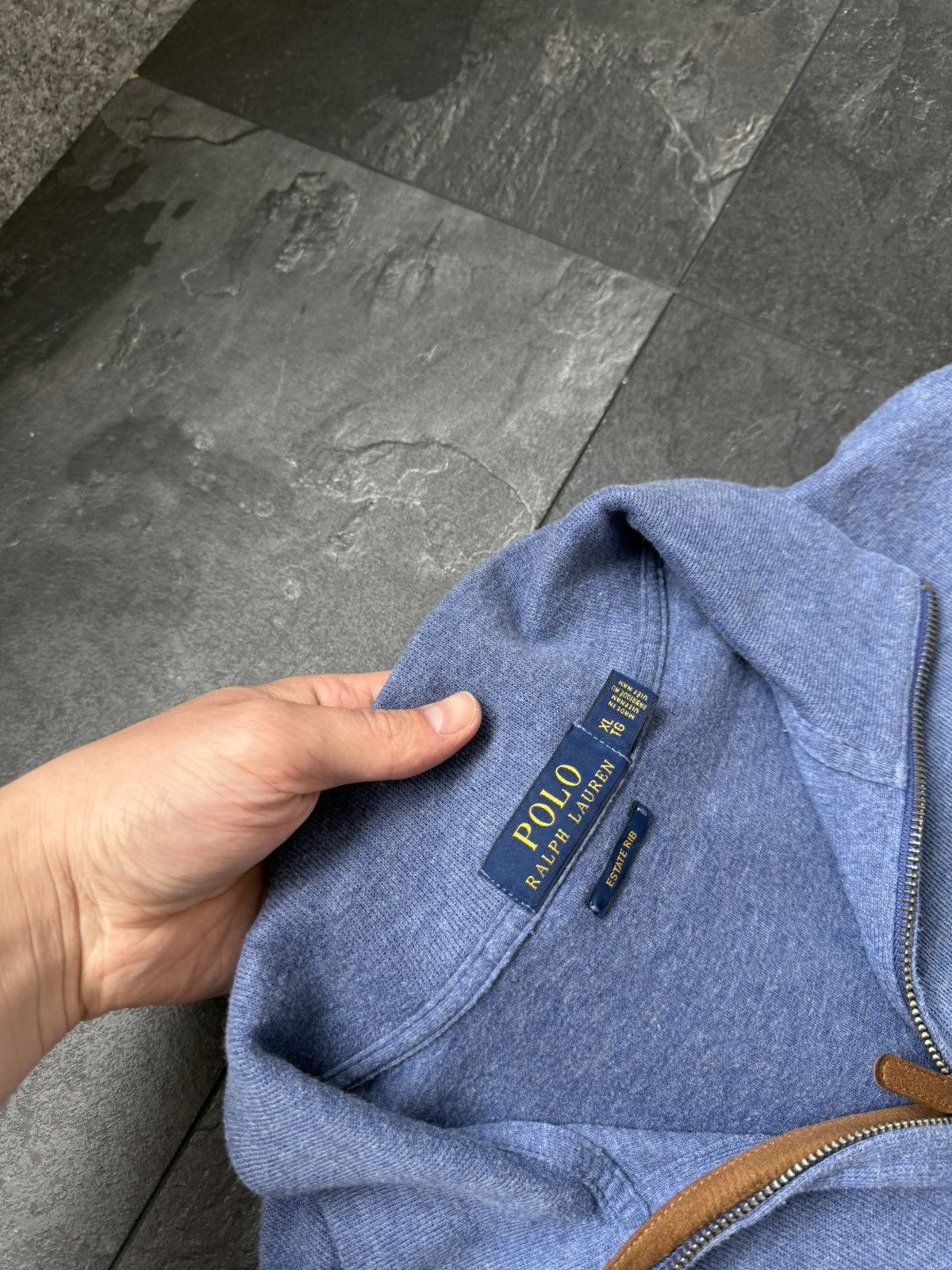 Polo Ralph Lauren × Streetwear × Vintage Vintage polo Ralph Lauren 1/3 zip sweatshirt Size US XL / EU 56 / 4 - 4 Thumbnail